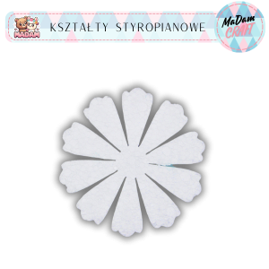 Baza Kwiatek 15 cm styropian wzór 21, MaDam Creative