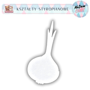 Baza warzywa cebula 15 cm styropian, MaDam Creative