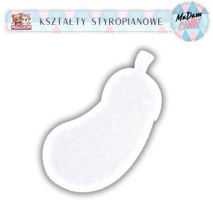 Baza warzywa bakłażan 25 cm styropian, MaDam Creative