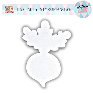Baza warzywa burak 15 cm styropian, MaDam Creative