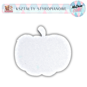 Baza warzywa dynia 25 cm styropian, MaDam Creative