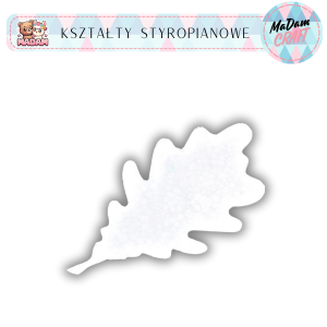 Baza liść wzór 1 25 cm styropian, MaDam Creative