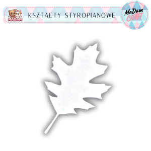 Baza liść wzór 2 25 cm styropian, MaDam Creative