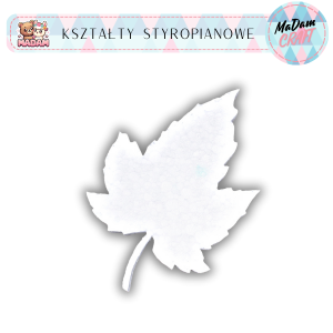 Baza liść wzór 3 10 cm styropian, MaDam Creative