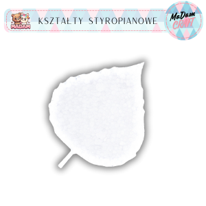 Baza liść wzór 5 25 cm styropian, MaDam Creative