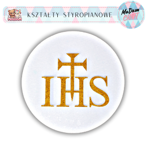 Dekoracja styropianowa Hostia Koło Komunia, MaDam Creative