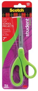 Nożyczki biurowe (14075-MI), dla studentów, 18cm, mix kolorów, Scotch, 3M