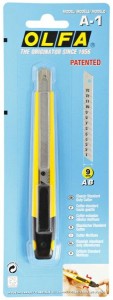 Nóż segmentowy 9 mm (ostrza AB/ABB i SAB) A-1, OLFA