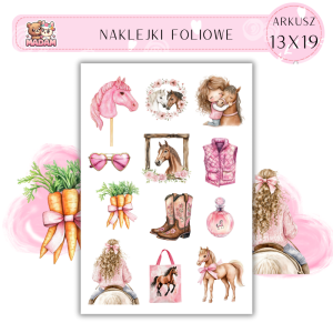 Naklejki Foliowe 13x19 Koń - Elegancja i natura MaDam Creative