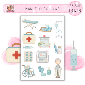 Naklejki Foliowe 13x19 Szpital - Medyczne inspiracje MaDam Creative