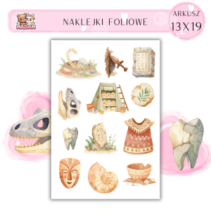 Naklejki Foliowe 13x19 Uroczy Archeolodzy - Odkrywanie tajemnic MaDam Creative