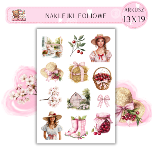 Naklejki Foliowe 13x19 Farma Wiśni - Słodkie owoce MaDam Creative