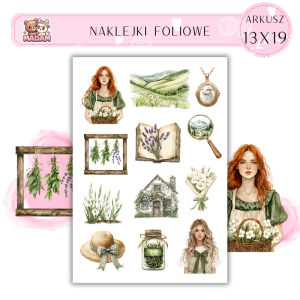 Naklejki Foliowe 13x19 Łąkowe Opowieści - Kwiaty i natura MaDam Creative