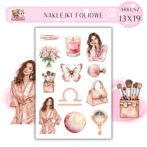 Naklejki Foliowe 13x19 Znak Zodiaku Waga - Równowaga i harmonia MaDam Creative