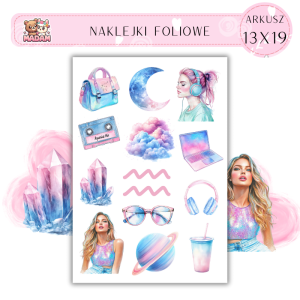 Naklejki Foliowe 13x19 Znak Zodiaku Wodnik - Wolność i wizje MaDam Creative