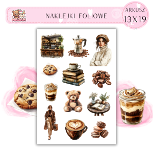 Naklejki Foliowe 13x19 Kawa i Marzenia - Aromatyczny klimat MaDam Creative