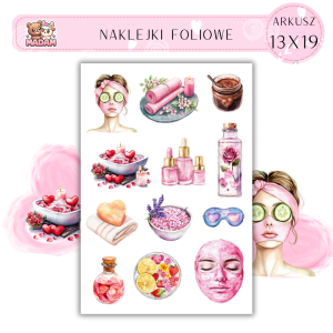 Naklejki Foliowe 13x19 Walentynkowe Spa - Relaks w klimacie miłości MaDam Creative