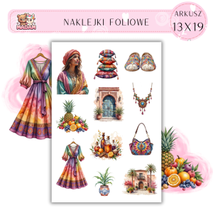 Naklejki Foliowe 13x19 Marokański Bazar - Marrakech i orientalny styl MaDam Creative