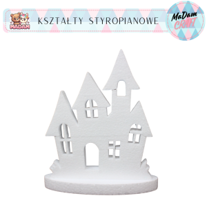 Baza styropianowa dom strachów z podstawką 20cm Halloween, MaDam Creative