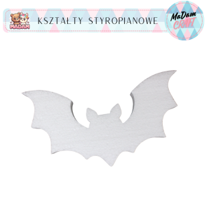 Baza styropianowa nietoperz 2 20cm Halloween, MaDam Creative