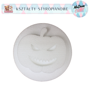 Baza styropianowa dynia koło 20x2 cm Halloween, MaDam Creative