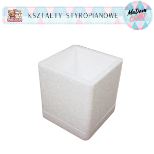 Baza pojemnik styropianowy kwadrat 30x30x10 cm, MaDam Creative