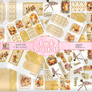 Zestaw Ephemera do Junk Journalingu i Scrapbookingu Halloween 2 - Journal Kit MaDam Creative
