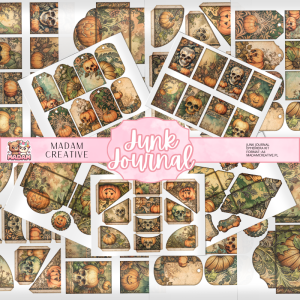 Zestaw Ephemera do Junk Journalingu i Scrapbookingu Halloween Williama - Journal Kit MaDam Creative
