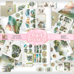 Zestaw Ephemera do Junk Journalingu i Scrapbookingu Wakacje na Bali - Journal Kit MaDam Creative