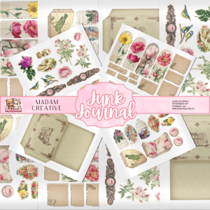 Zestaw Ephemera do Junk Journalingu i Scrapbookingu Przyjaźń - Journal Kit MaDam Creative