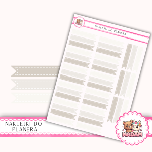 Naklejki Planerowe Flagi Neutralne 13×18 - Neutral Harmony - MaDam Creative