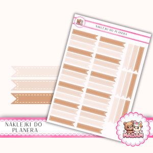 Naklejki Planerowe Flagi Jesienne 13×18 - Autumn Cozy - MaDam Creative