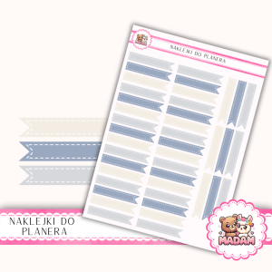Naklejki Planerowe Flagi Minimalistyczne 13×18 - Classic Modern - MaDam Creative