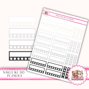 Naklejki planerowe habit tracker 13x18 Minimal Chic Mix do planera Bullet Journal MaDam Creative
