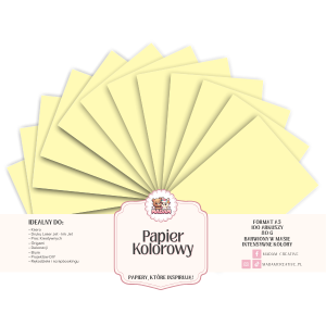 Papier Ksero Kolorowy kremowy A5 80g 100 arkuszy, MaDam Creative