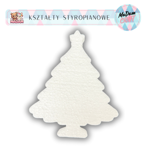 Baza styropianowa Choinka 15 cm Boże Narodzenie wzór1, MaDam Creative