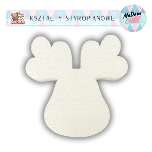 Baza styropianowa Głowa Renifera 30 cm Boże Narodzenie, MaDam Creative