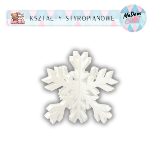 Baza styropianowa Śnieżynka 3D 30 cm, MaDam Creative