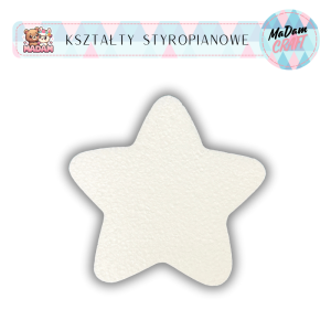 Baza styropianowa Gwiazdka Stojąca 20 cm, MaDam Creative