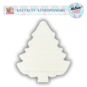 Baza styropianowa Choinka 10 cm Boże Narodzenie wzór2, MaDam Creative