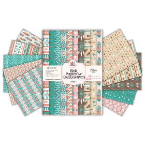 Blok Papierów Kreatywnych Boho 3 - do Scrapbookingu i Journalingu MaDam Creative