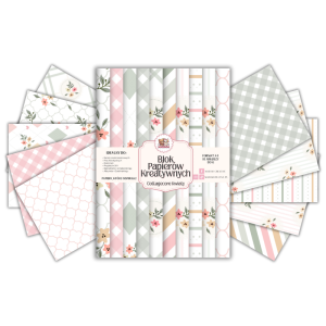 Blok Papierów Kreatywnych Cottagecore Kwiaty - do Scrapbookingu i Journalingu MaDam Creative