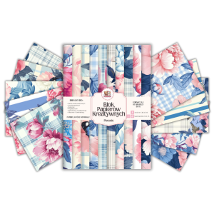 Blok Papierów Kreatywnych Piwonie - do Scrapbookingu i Journalingu MaDam Creative