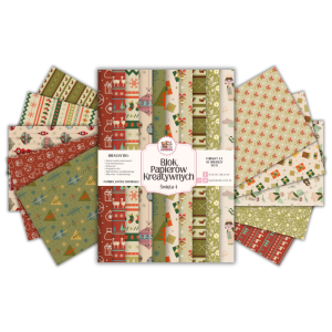 Blok Papierów Kreatywnych Święta 4 - do Scrapbookingu i Journalingu MaDam Creative