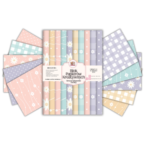 Blok Papierów Kreatywnych Urocze Wiosenne Kwiaty - do Scrapbookingu i Journalingu MaDam Creative