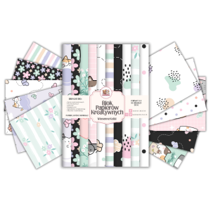 Blok Papierów Kreatywnych Wiosenne Kotki Hello Spring - do Scrapbookingu i Journalingu MaDam Creative