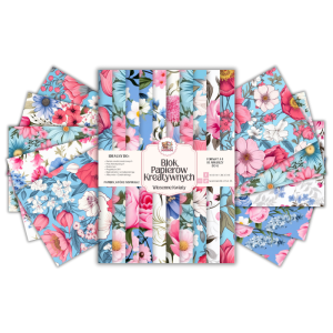 Blok Papierów Kreatywnych Wiosenne Kwiaty - do Scrapbookingu i Journalingu MaDam Creative