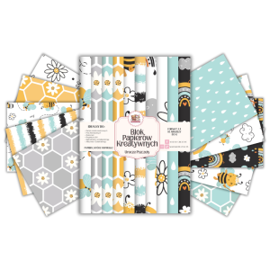 Blok Papierów Kreatywnych Urocze Pszczoły - do Scrapbookingu i Journalingu MaDam Creative