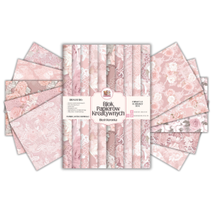 Blok Papierów Kreatywnych Blush Koronka - do Scrapbookingu i Journalingu MaDam Creative