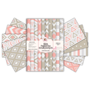 Blok Papierów Kreatywnych Geometryczne - do Scrapbookingu i Journalingu MaDam Creative